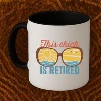 Retirement For Women This Chick Is Retired Funny Retirement Gift Coffee Mug thumb 2