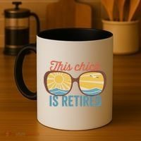 Retirement For Women This Chick Is Retired Funny Retirement Gift Coffee Mug thumb 4