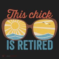 Retirement For Women This Chick Is Retired Funny Retirement Gift Golf Towel thumb 3