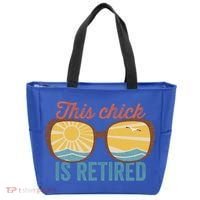 Retirement For Women This Chick Is Retired Funny Retirement Gift Tote Bag thumb 0