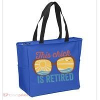Retirement For Women This Chick Is Retired Funny Retirement Gift Tote Bag thumb 2