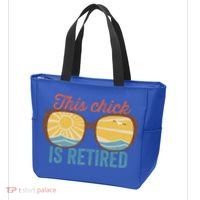 Retirement For Women This Chick Is Retired Funny Retirement Gift Tote Bag thumb 3
