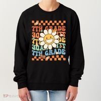 Retro Groovy 7Th Grade Back To School Happy First Day School Cool Gift Women's Sweatshirt thumb 0