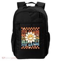 Retro Groovy 7Th Grade Back To School Happy First Day School Cool Gift Backpack thumb 0