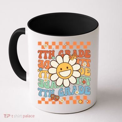 Retro Groovy 7Th Grade Back To School Happy First Day School Cool Gift Coffee Mug