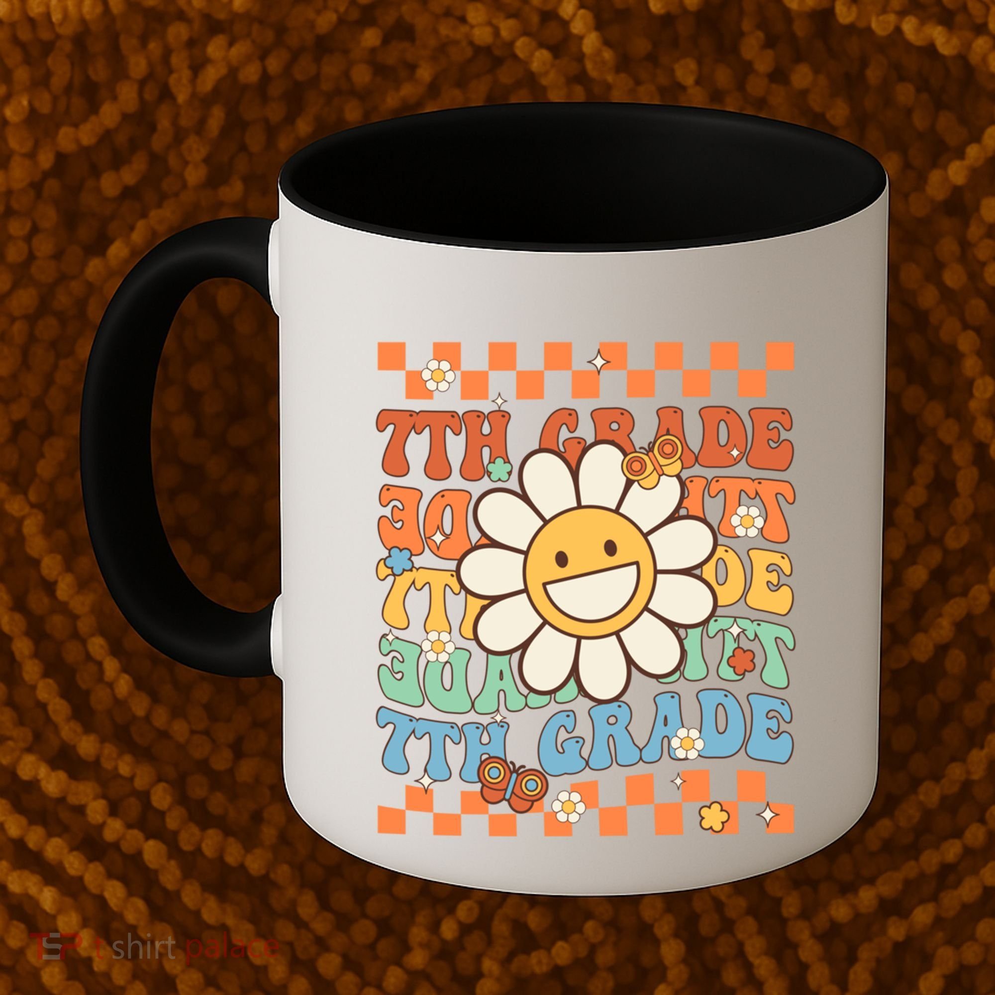 Retro Groovy 7Th Grade Back To School Happy First Day School Cool Gift Coffee Mug