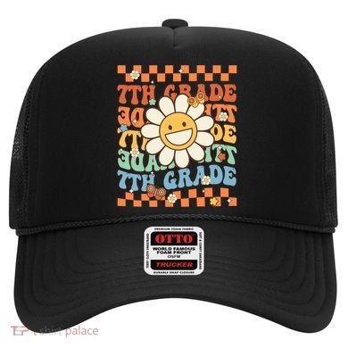 Retro Groovy 7Th Grade Back To School Happy First Day School Cool Gift Hat