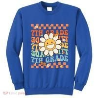 Retro Groovy 7Th Grade Back To School Happy First Day School Cool Gift Sweatshirt thumb 0
