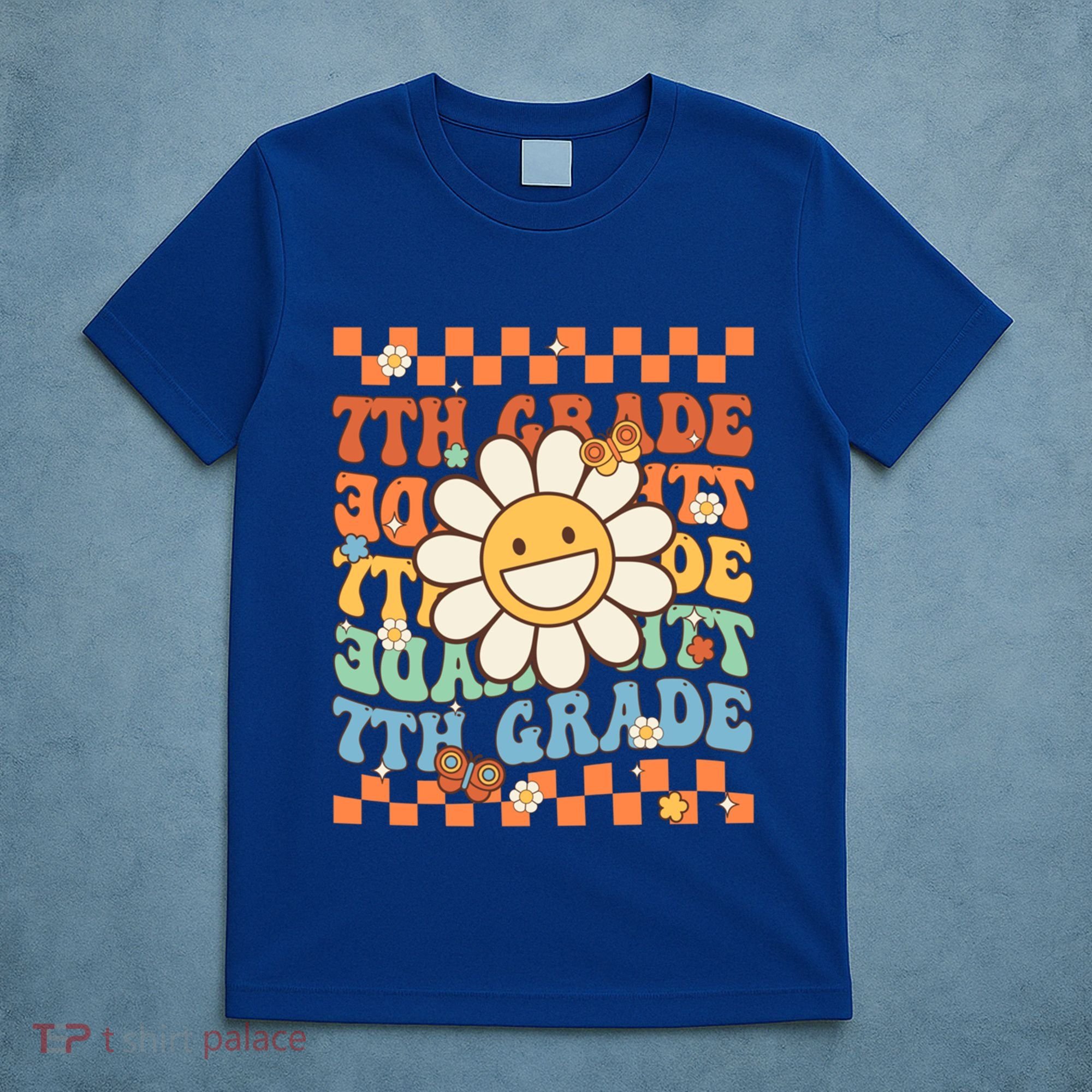 Retro Groovy 7Th Grade Back To School Happy First Day School Cool Gift T-Shirt