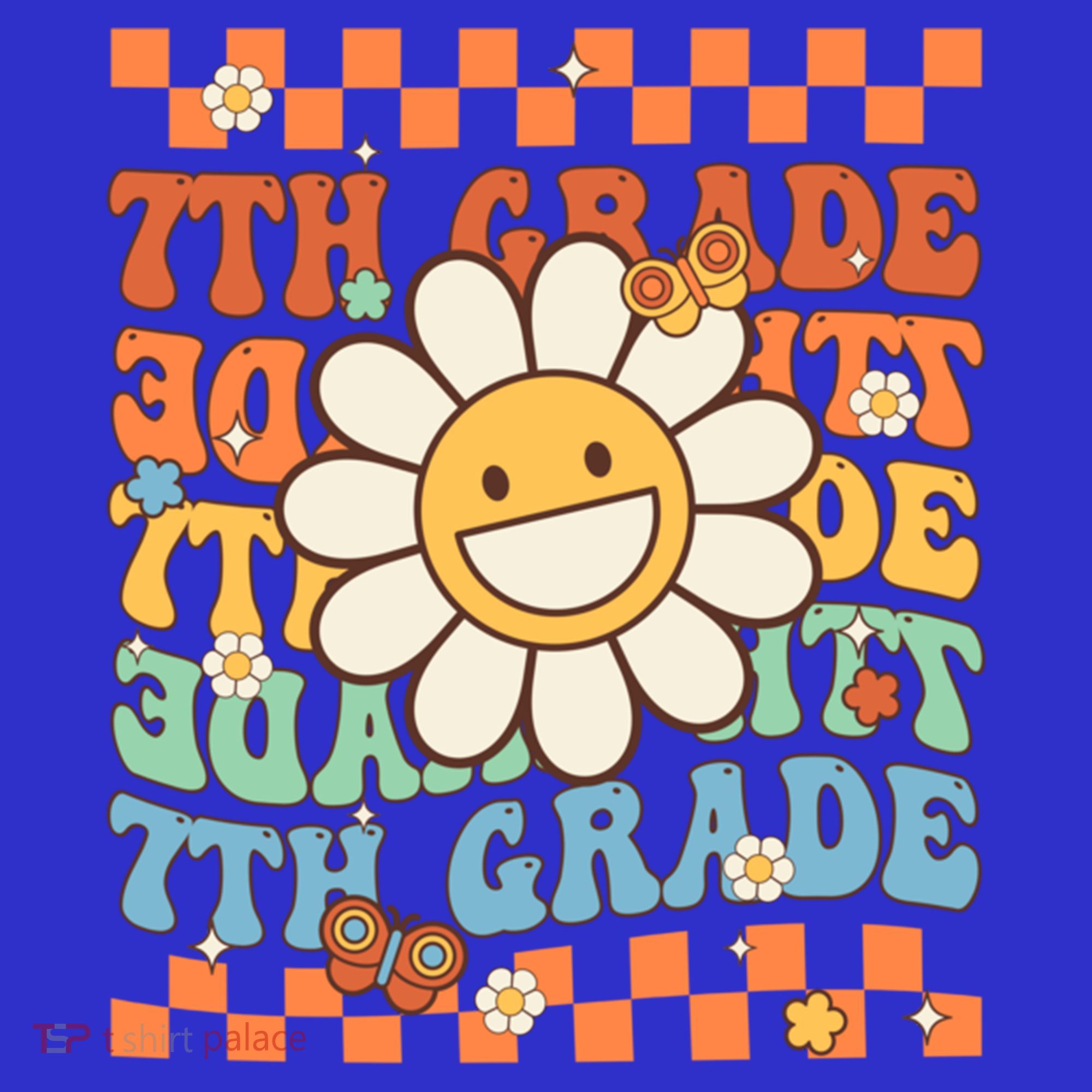 Retro Groovy 7Th Grade Back To School Happy First Day School Cool Gift Coaster