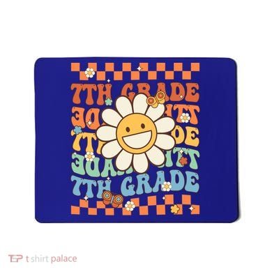 Retro Groovy 7Th Grade Back To School Happy First Day School Cool Gift Mousepad