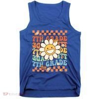 Retro Groovy 7Th Grade Back To School Happy First Day School Cool Gift Tank Top thumb 0