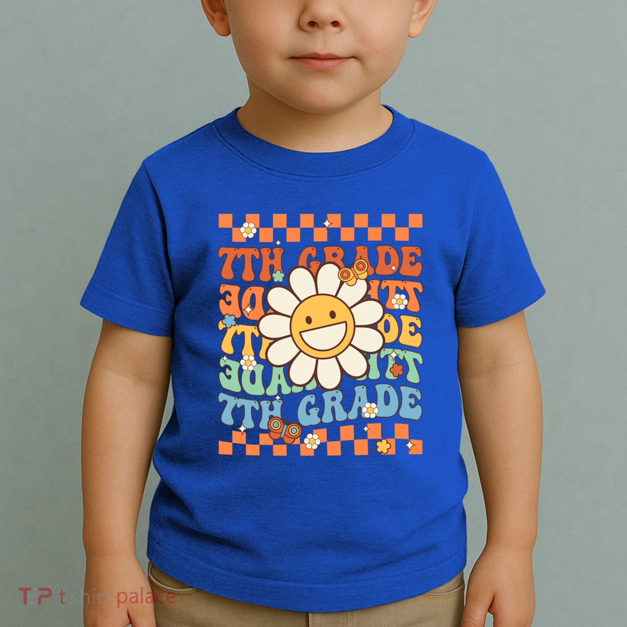 Retro Groovy 7Th Grade Back To School Happy First Day School Cool Gift Toddler T-Shirt