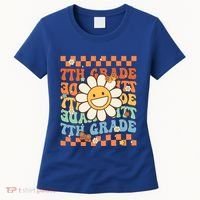 Retro Groovy 7Th Grade Back To School Happy First Day School Cool Gift Women's T-Shirt thumb 0