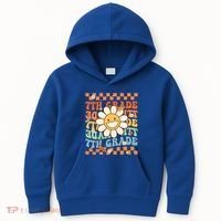 Retro Groovy 7Th Grade Back To School Happy First Day School Cool Gift Kids Hoodie thumb 0