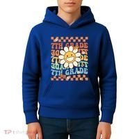 Retro Groovy 7Th Grade Back To School Happy First Day School Cool Gift Kids Hoodie thumb 4