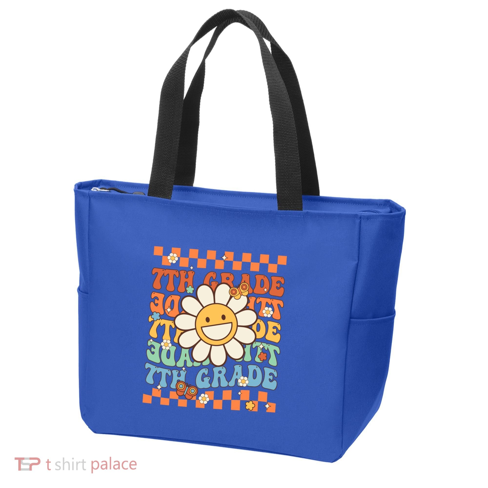 Retro Groovy 7Th Grade Back To School Happy First Day School Cool Gift Tote Bag