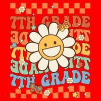 Retro Groovy 7Th Grade Back To School Happy First Day School Cool Gift Santa Hat thumb 1