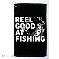 Reel Good At Fishing Golf Towel thumb 0