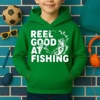 Reel Good At Fishing Kids Hoodie thumb 2