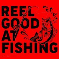 Reel Good At Fishing Santa Hat thumb 1