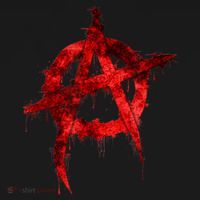 Red Graffiti Anarchy Symbol Doggie Tank thumb 4