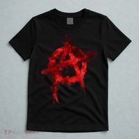 Red Graffiti Anarchy Symbol T-Shirt thumb 5
