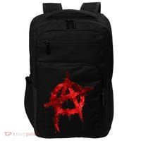 Red Graffiti Anarchy Symbol Impact Tech Backpack thumb 0