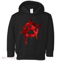 Red Graffiti Anarchy Symbol Toddler Hoodie thumb 0