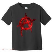 Red Graffiti Anarchy Symbol Toddler T-Shirt thumb 0