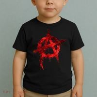 Red Graffiti Anarchy Symbol Toddler T-Shirt thumb 2