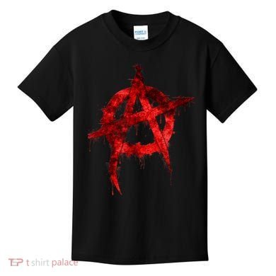 Red Graffiti Anarchy Symbol Kids T-Shirt