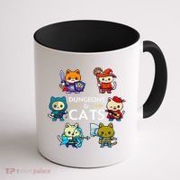 RPG Gamer And Cats D20 Dice Nerdy  Coffee Mug thumb 1