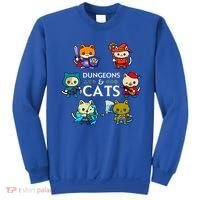RPG Gamer And Cats D20 Dice Nerdy  Sweatshirt thumb 0