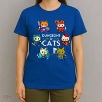 RPG Gamer And Cats D20 Dice Nerdy  T-Shirt thumb 4