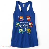RPG Gamer And Cats D20 Dice Nerdy  Women's Tank Top thumb 0