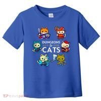 RPG Gamer And Cats D20 Dice Nerdy  Toddler T-Shirt thumb 0