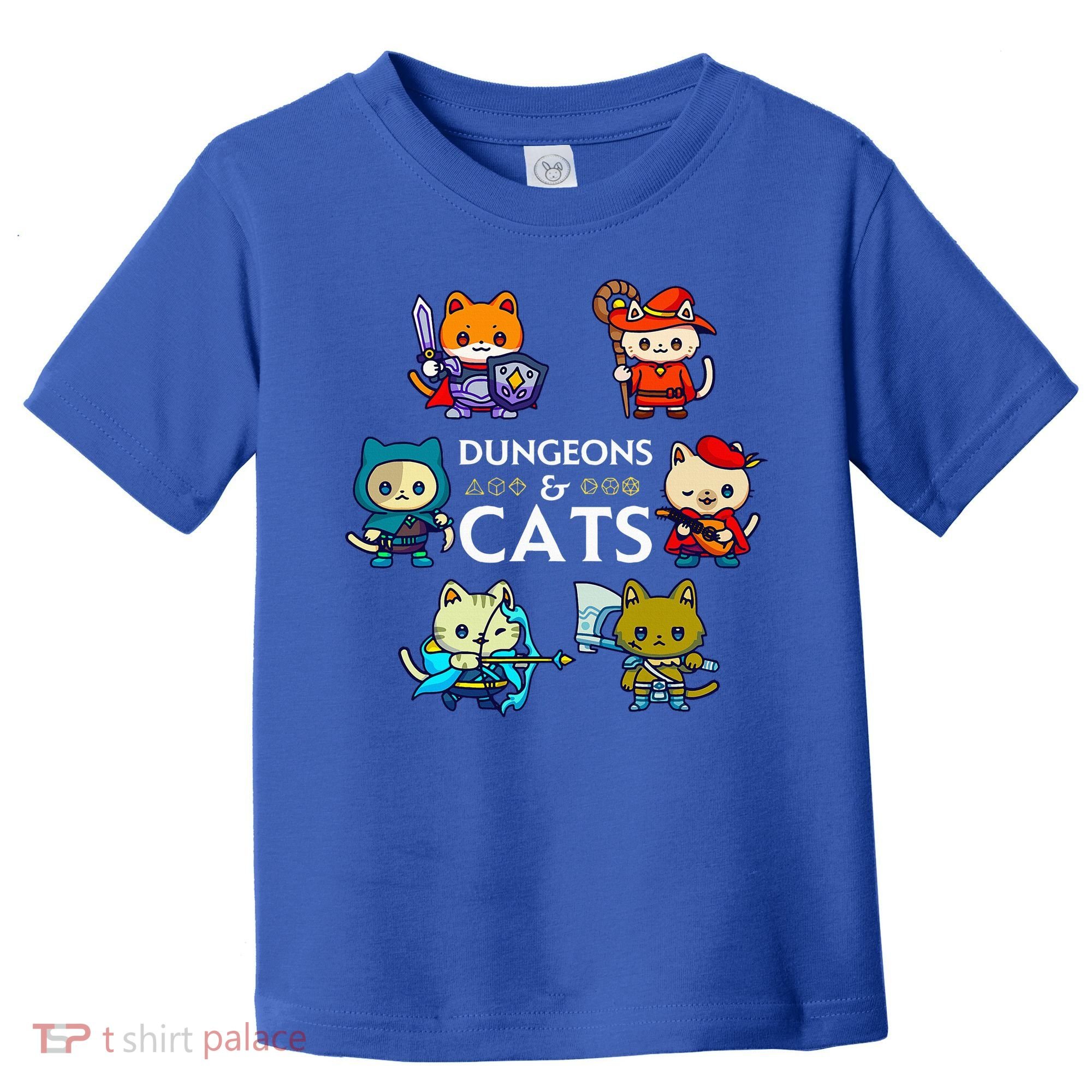RPG Gamer And Cats D20 Dice Nerdy  Toddler T-Shirt