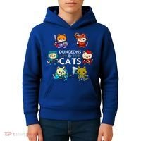 RPG Gamer And Cats D20 Dice Nerdy  Kids Hoodie thumb 4