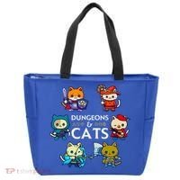 RPG Gamer And Cats D20 Dice Nerdy  Tote Bag thumb 0