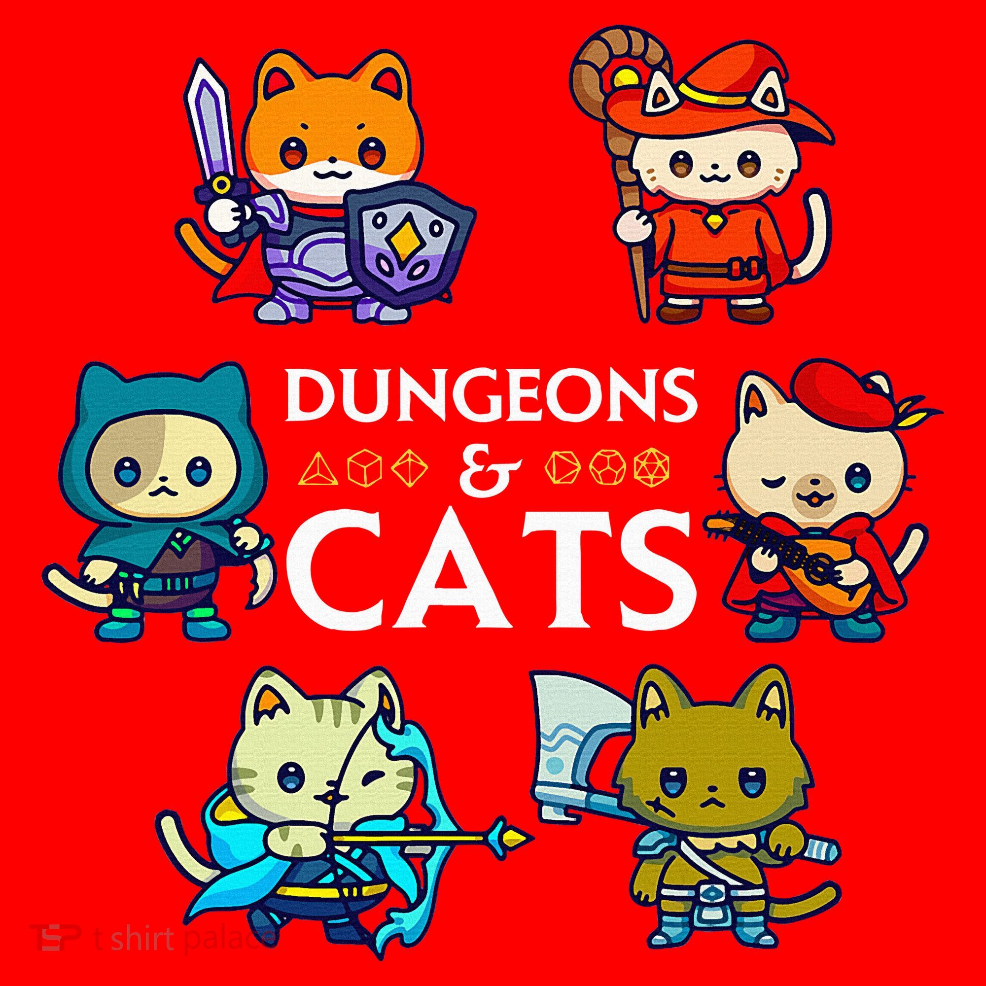 RPG Gamer And Cats D20 Dice Nerdy  Santa Hat