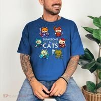 Rpg Gamer And Cats D20 Dice Nerdy Cute Cat Comfort Colors T-Shirt thumb 3