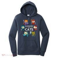 Rpg Gamer And Cats D20 Dice Nerdy Cute Cat Women's Hoodie thumb 0