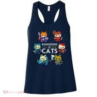 Rpg Gamer And Cats D20 Dice Nerdy Cute Cat Women's Tank Top thumb 0