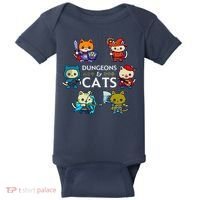 Rpg Gamer And Cats D20 Dice Nerdy Cute Cat Baby Bodysuit thumb 0