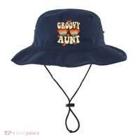 Retro Groovy Aunt 70s Aesthetic 1970's Mother's Day Bucket Hat thumb 0