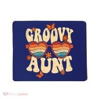 Retro Groovy Aunt 70s Aesthetic 1970's Mother's Day Mousepad thumb 0