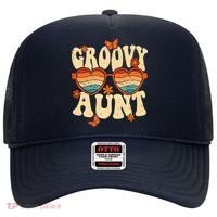 Retro Groovy Aunt 70s Aesthetic 1970's Mother's Day Hat thumb 0