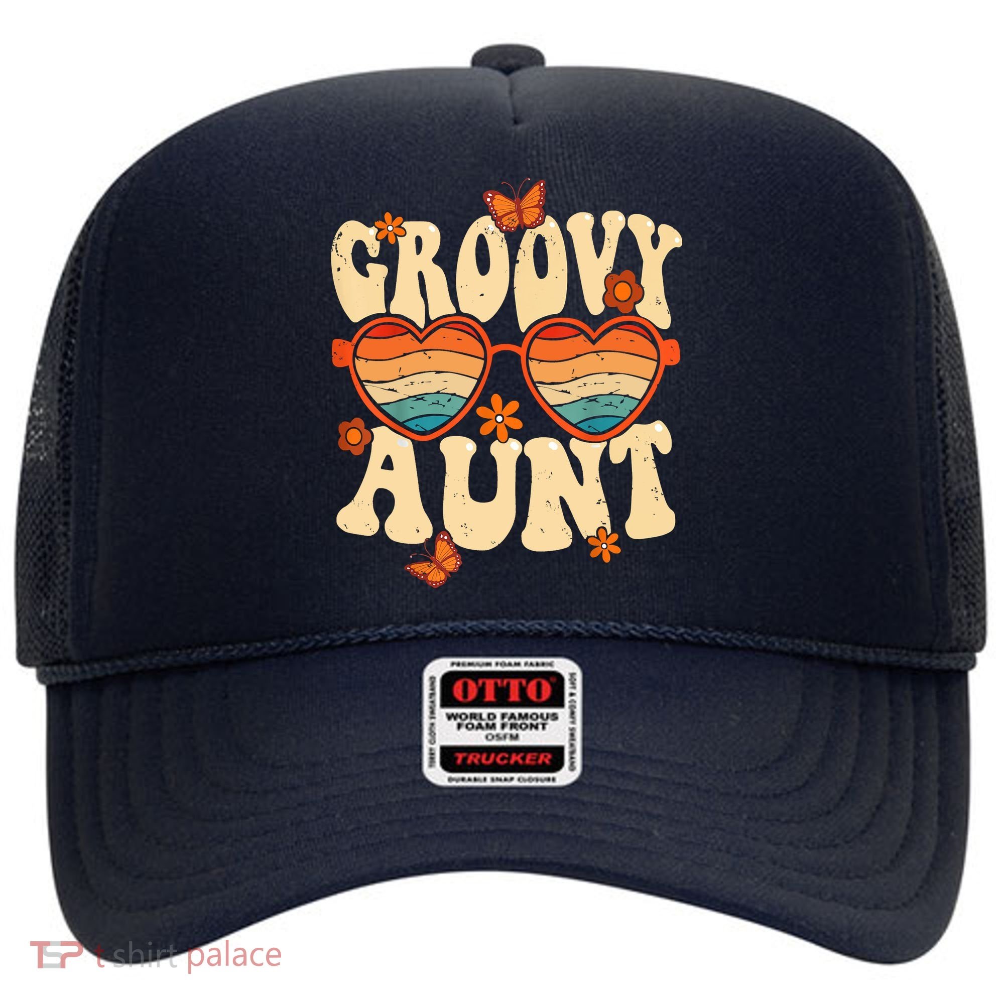 Retro Groovy Aunt 70s Aesthetic 1970's Mother's Day Hat