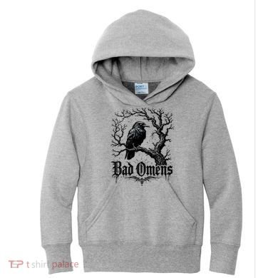 Raven Gothic Art Crow Design Great Gift Kids Hoodie